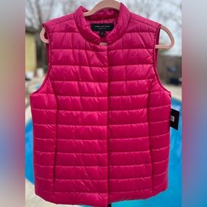 NWT Marc New York- Andrew Marc-Pink- Size Med- Lightweight Vest MSRP $89